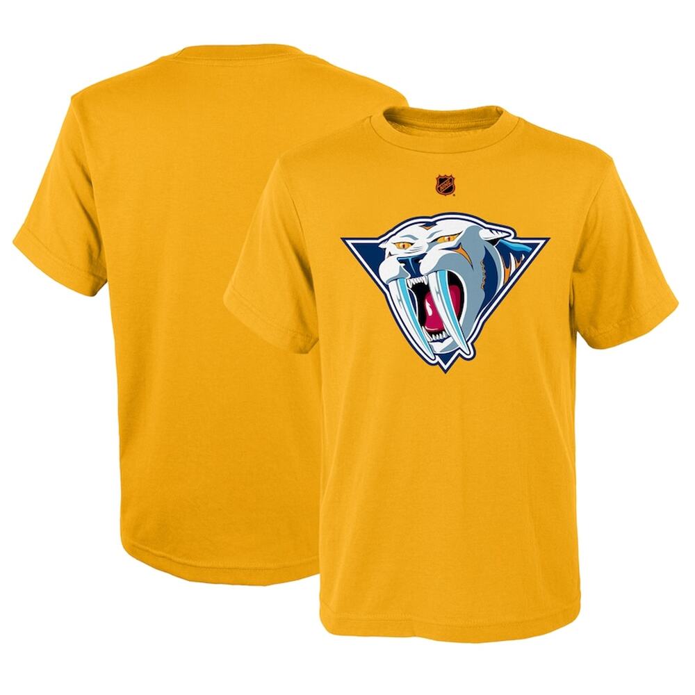 NWT Youth Size XS Gold Nashville Predators Special Edition‎ 2.0 Logo T-Shirt